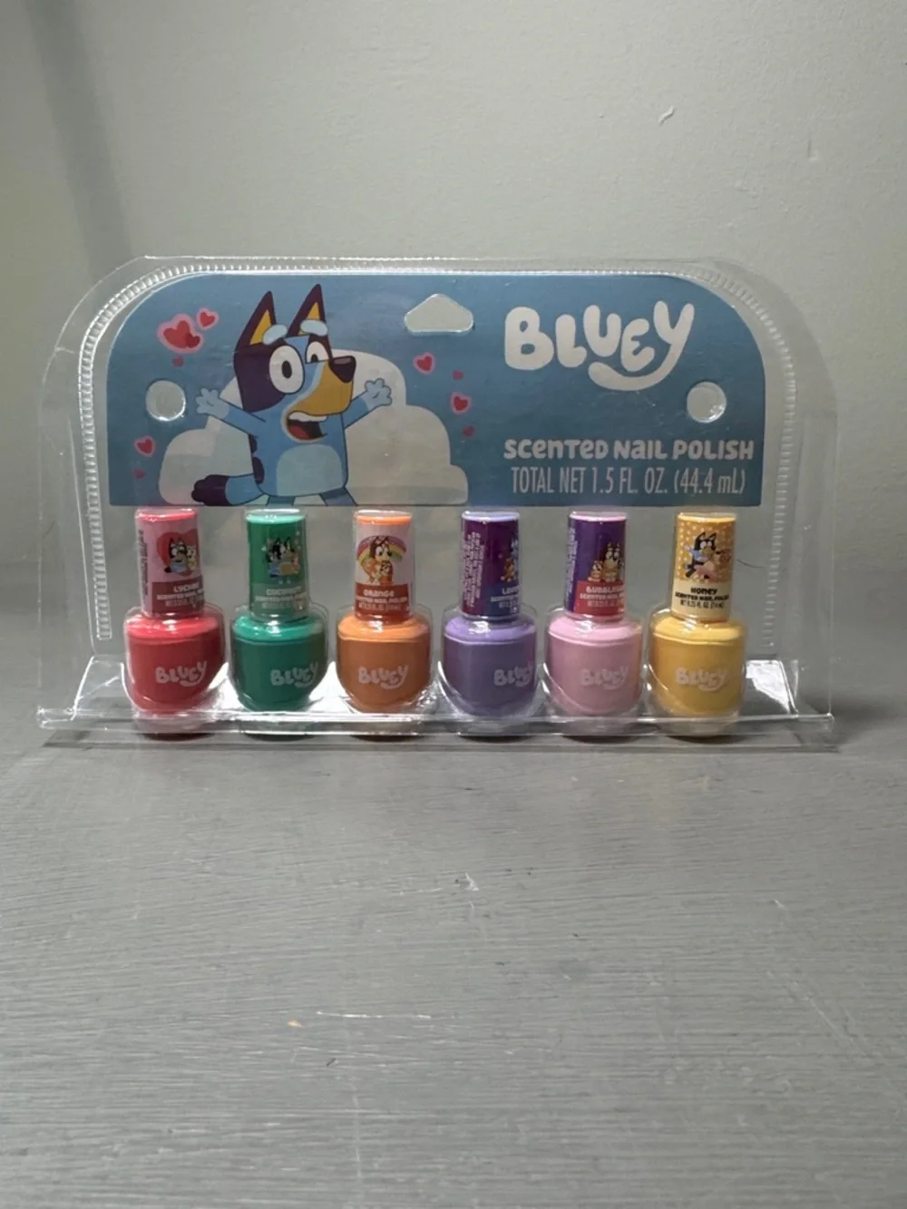 Bluey Kids Scented Nail Polish Set - Multicolor Set of 6 NWT